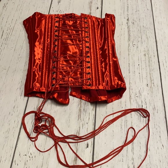 Burleska red lace up full size 22 corset - Picture 10 of 10